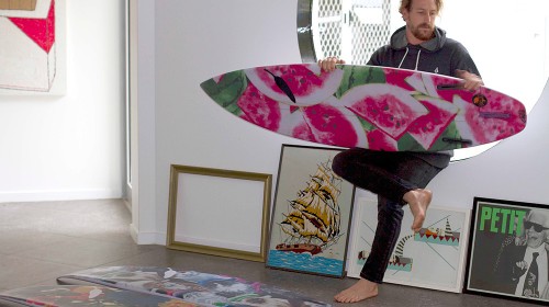 Mitch Coleborn photographed by Kai Neville Cluster Movie Surfboards Quiver