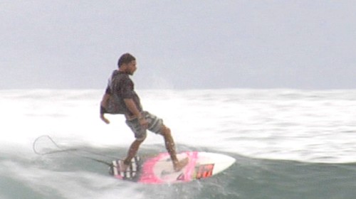 Dion agius going left in costa rica what youth surfing
