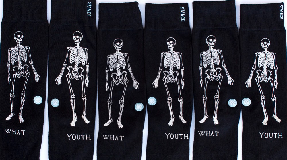 what youth dead stance collaboratino socks skeletons