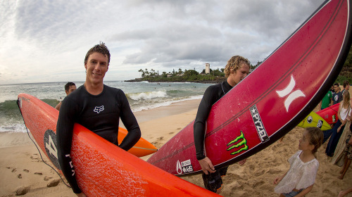 Ian Walsh and John John Florence what youth Eddie opening ceremony