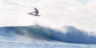 Eithan Osborne in "Bleach" surfing Indonesia.