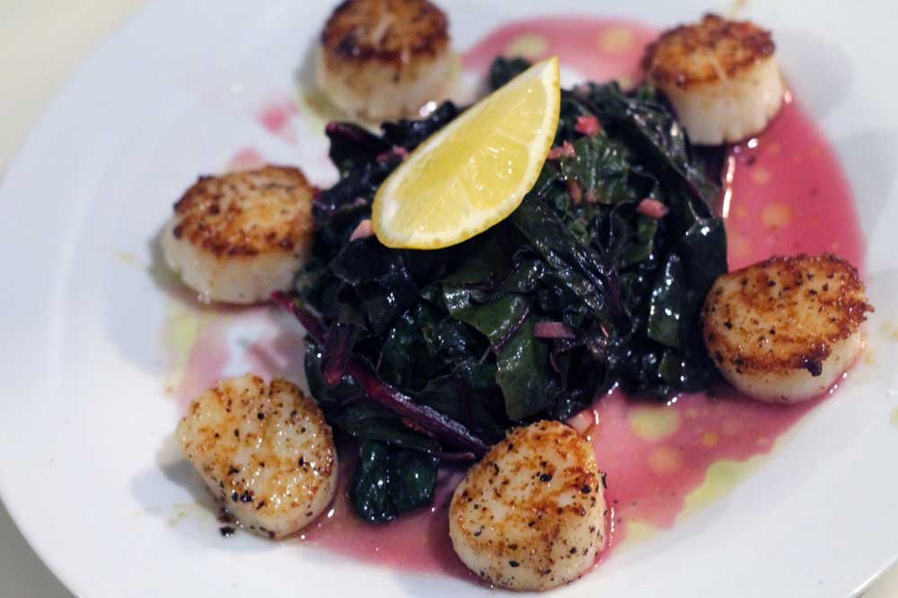 what youth eats seared scallops